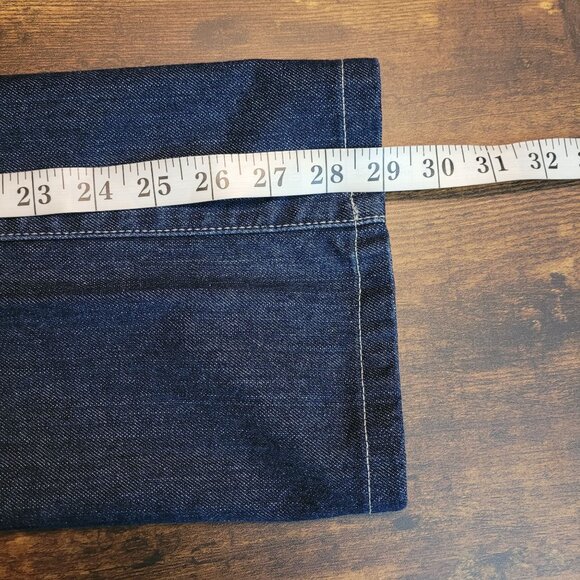 Vtg Calvin Klein Jeans Size 6 Bootcut Mid Rise Medium Dark Stretch Denim Y2K - Picture 9 of 11